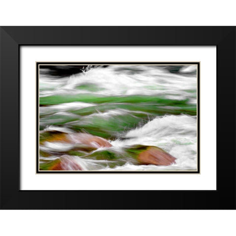 One Mile Riffle Black Modern Wood Framed Art Print with Double Matting by Taylor, Douglas