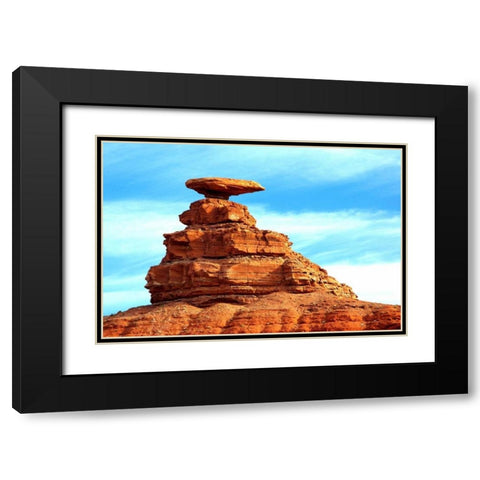 Mexican Hat Black Modern Wood Framed Art Print with Double Matting by Taylor, Douglas