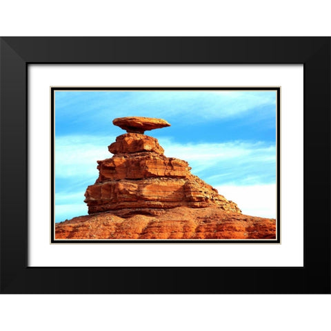 Mexican Hat Black Modern Wood Framed Art Print with Double Matting by Taylor, Douglas