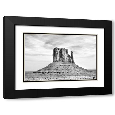 West Mitten BW Black Modern Wood Framed Art Print with Double Matting by Taylor, Douglas