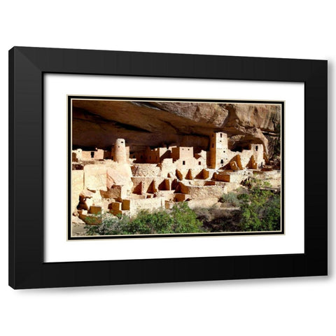 Cliff Palace Pueblo Black Modern Wood Framed Art Print with Double Matting by Taylor, Douglas