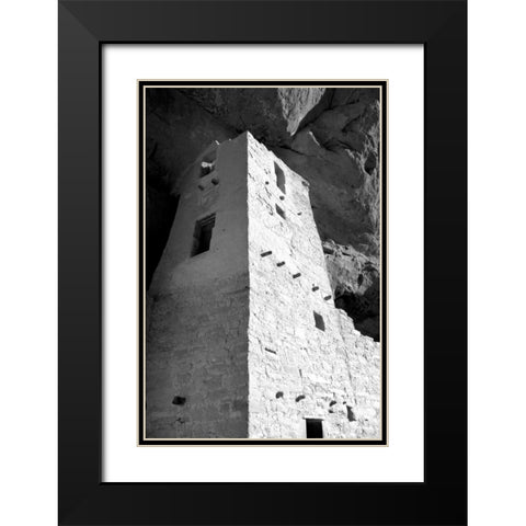 Cliff Palace Detail I BW Black Modern Wood Framed Art Print with Double Matting by Taylor, Douglas