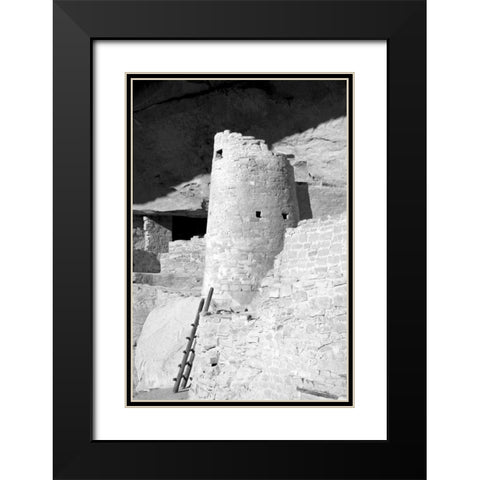Cliff Palace Detail II BW Black Modern Wood Framed Art Print with Double Matting by Taylor, Douglas