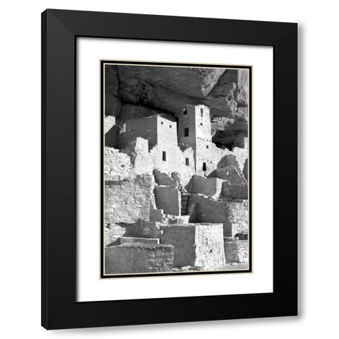 Cliff Palace Detail IV BW Black Modern Wood Framed Art Print with Double Matting by Taylor, Douglas