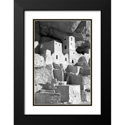 Cliff Palace Detail IV BW Black Modern Wood Framed Art Print with Double Matting by Taylor, Douglas