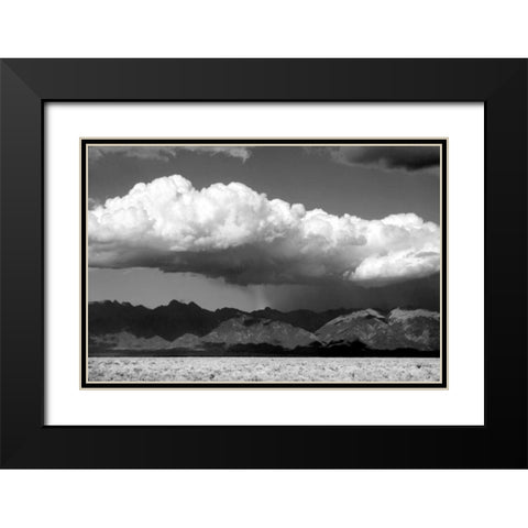 Cool Colorado Rain BW Black Modern Wood Framed Art Print with Double Matting by Taylor, Douglas