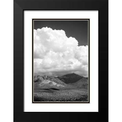 The Coming Storm BW Black Modern Wood Framed Art Print with Double Matting by Taylor, Douglas