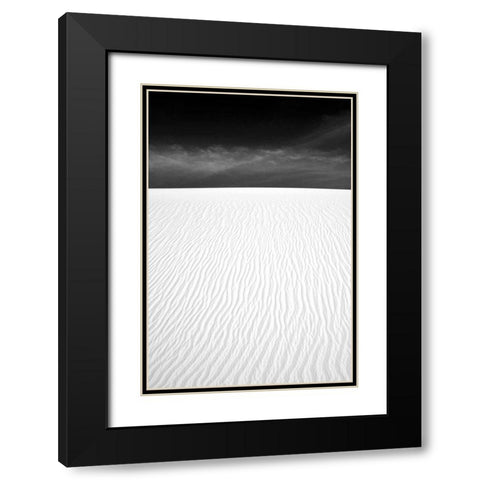 White Sands New Mexico Black Modern Wood Framed Art Print with Double Matting by Taylor, Douglas