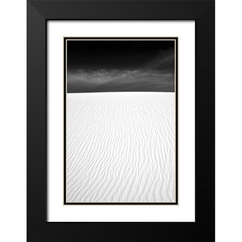 White Sands New Mexico Black Modern Wood Framed Art Print with Double Matting by Taylor, Douglas