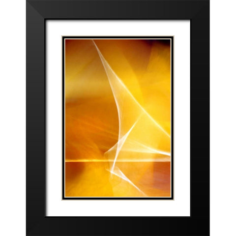 Amber Refraction I Black Modern Wood Framed Art Print with Double Matting by Taylor, Douglas