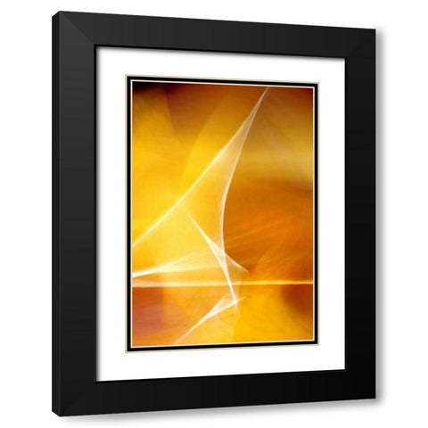 Amber Refraction II Black Modern Wood Framed Art Print with Double Matting by Taylor, Douglas