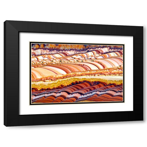 Dolomite Fields Black Modern Wood Framed Art Print with Double Matting by Taylor, Douglas