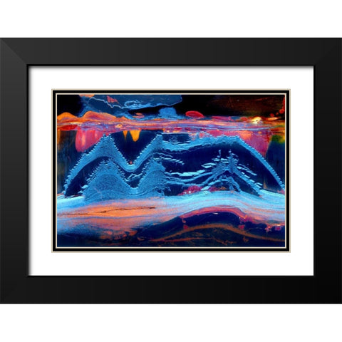 As the Dragon Stirs II Black Modern Wood Framed Art Print with Double Matting by Taylor, Douglas