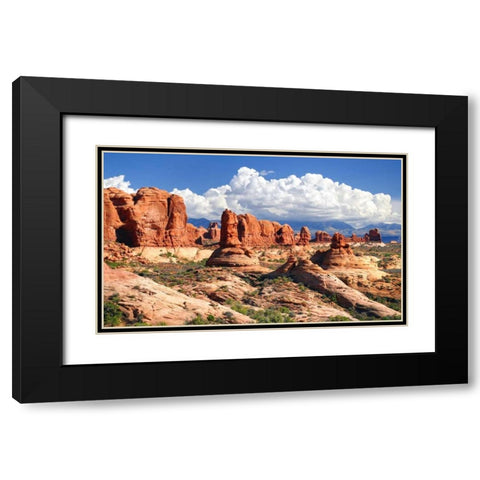 Weathering Sandstones Black Modern Wood Framed Art Print with Double Matting by Taylor, Douglas