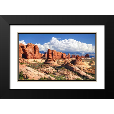Weathering Sandstones Black Modern Wood Framed Art Print with Double Matting by Taylor, Douglas