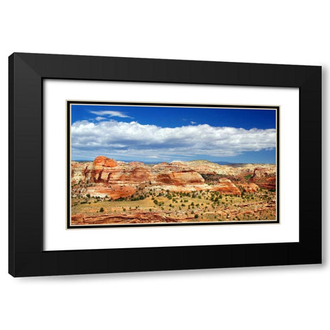 Slickrock County Black Modern Wood Framed Art Print with Double Matting by Taylor, Douglas