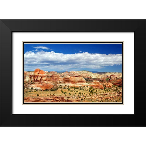 Slickrock County Black Modern Wood Framed Art Print with Double Matting by Taylor, Douglas