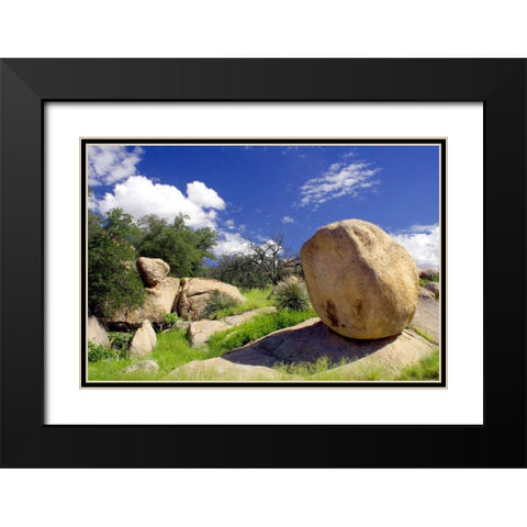 Texas Canyon Rocks I Black Modern Wood Framed Art Print with Double Matting by Taylor, Douglas