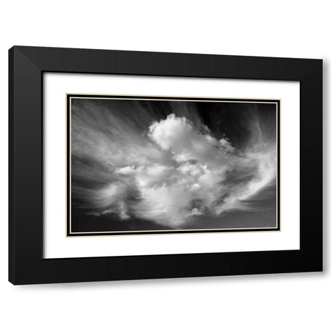 Clouds over Kitt Peak BW II Black Modern Wood Framed Art Print with Double Matting by Taylor, Douglas