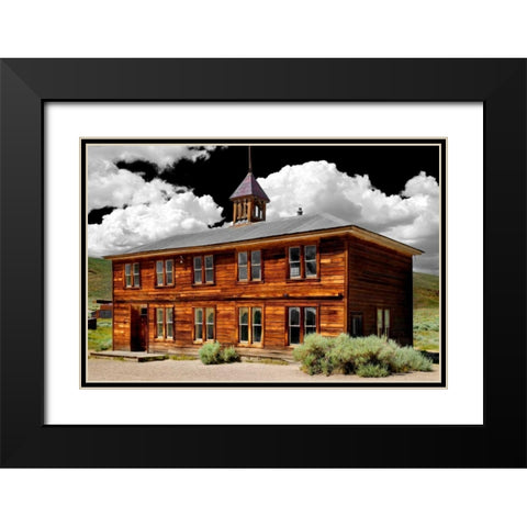 Abandoned Schoolhouse Black Modern Wood Framed Art Print with Double Matting by Taylor, Douglas