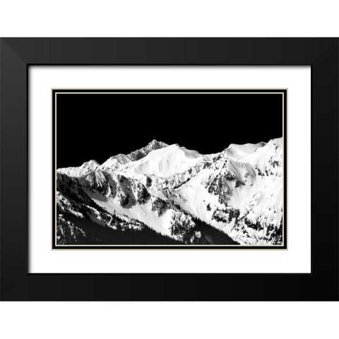Mountains in Spring II Black Modern Wood Framed Art Print with Double Matting by Taylor, Douglas