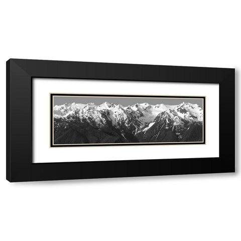 Hurricane Ridge Morning Black Modern Wood Framed Art Print with Double Matting by Taylor, Douglas
