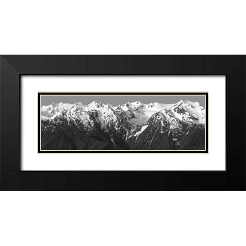 Hurricane Ridge Morning Black Modern Wood Framed Art Print with Double Matting by Taylor, Douglas