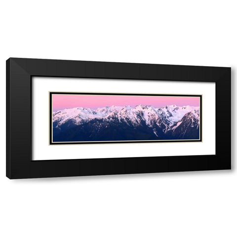 Dawn at Hurricane Ridge Black Modern Wood Framed Art Print with Double Matting by Taylor, Douglas