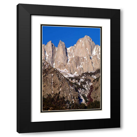 Mt. Whitney Portrait II Black Modern Wood Framed Art Print with Double Matting by Taylor, Douglas