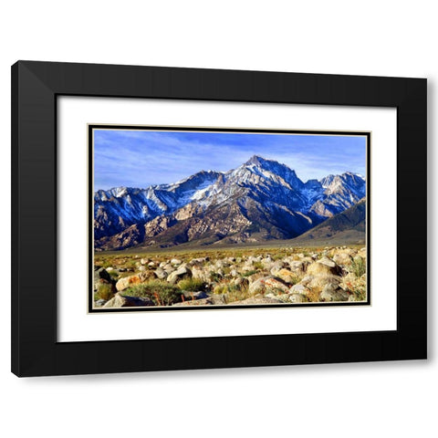 Mt. Williamson II Black Modern Wood Framed Art Print with Double Matting by Taylor, Douglas