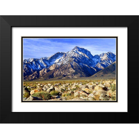 Mt. Williamson II Black Modern Wood Framed Art Print with Double Matting by Taylor, Douglas