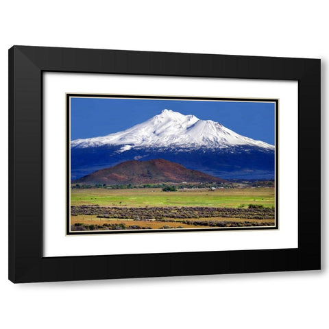 Shasta County Spring Black Modern Wood Framed Art Print with Double Matting by Taylor, Douglas