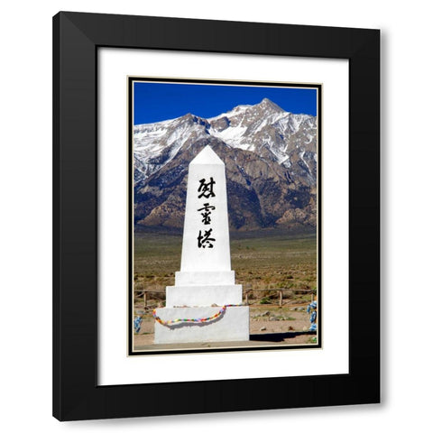 Manzanar Remembrance II Black Modern Wood Framed Art Print with Double Matting by Taylor, Douglas