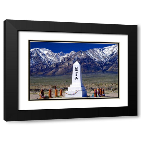 Manzanar Remembrance III Black Modern Wood Framed Art Print with Double Matting by Taylor, Douglas