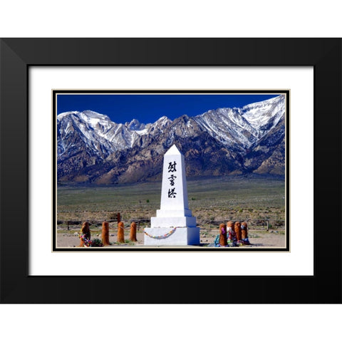 Manzanar Remembrance III Black Modern Wood Framed Art Print with Double Matting by Taylor, Douglas