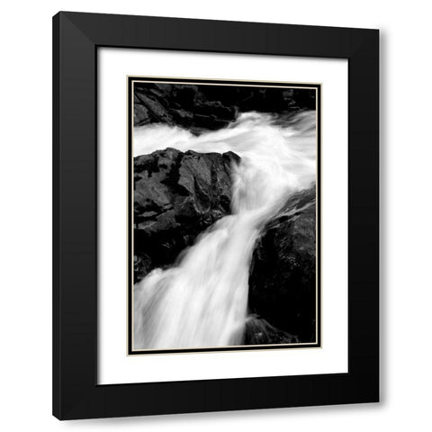Sol Duc River II BW Black Modern Wood Framed Art Print with Double Matting by Taylor, Douglas