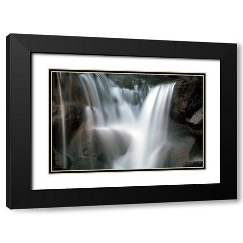 Falling Water I Black Modern Wood Framed Art Print with Double Matting by Taylor, Douglas