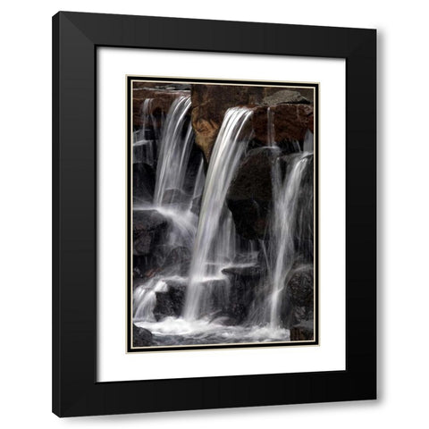 Water on the Rocks I Black Modern Wood Framed Art Print with Double Matting by Taylor, Douglas