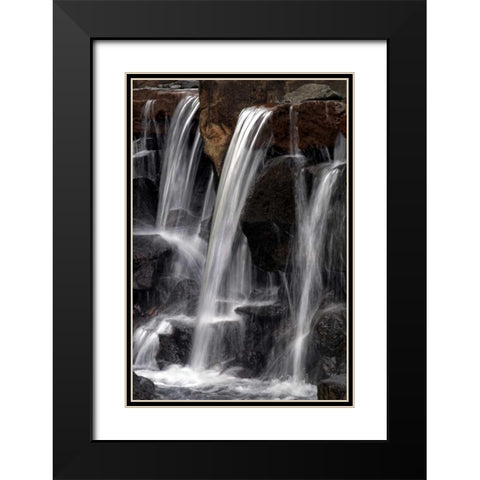 Water on the Rocks I Black Modern Wood Framed Art Print with Double Matting by Taylor, Douglas
