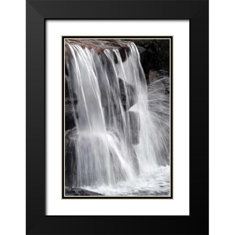 Water on the Rocks II Black Modern Wood Framed Art Print with Double Matting by Taylor, Douglas