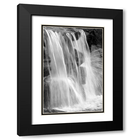 Water on the Rocks II BW Black Modern Wood Framed Art Print with Double Matting by Taylor, Douglas