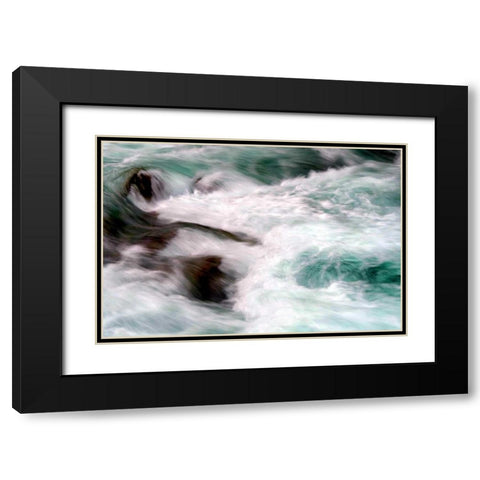 Hamma Hamma Current II Black Modern Wood Framed Art Print with Double Matting by Taylor, Douglas