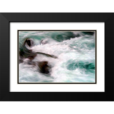 Hamma Hamma Current II Black Modern Wood Framed Art Print with Double Matting by Taylor, Douglas