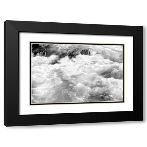 Hamma Hamma Current I BW Black Modern Wood Framed Art Print with Double Matting by Taylor, Douglas
