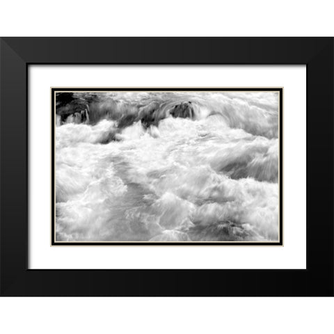 Hamma Hamma Current I BW Black Modern Wood Framed Art Print with Double Matting by Taylor, Douglas