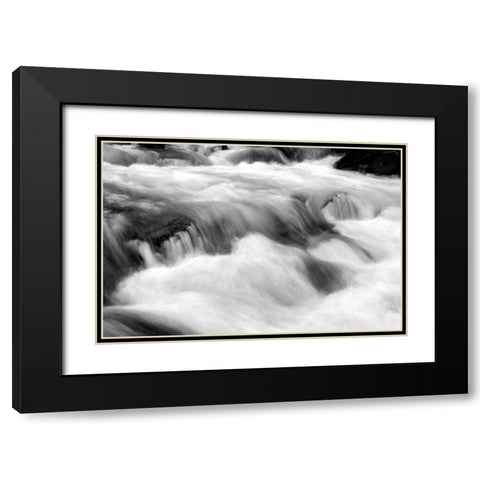 Hamma Hamma Current IV BW Black Modern Wood Framed Art Print with Double Matting by Taylor, Douglas