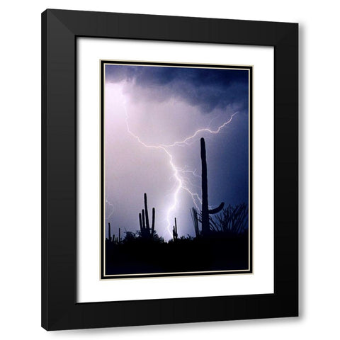 Hot August Night Black Modern Wood Framed Art Print with Double Matting by Taylor, Douglas