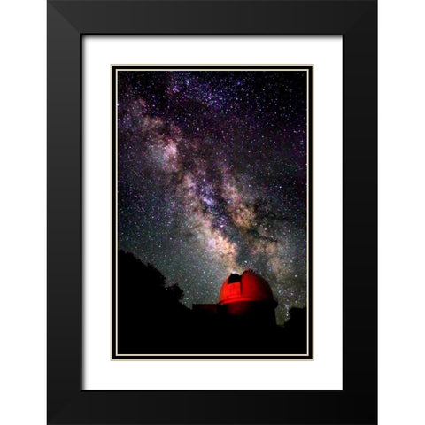 Milky Way V Black Modern Wood Framed Art Print with Double Matting by Taylor, Douglas