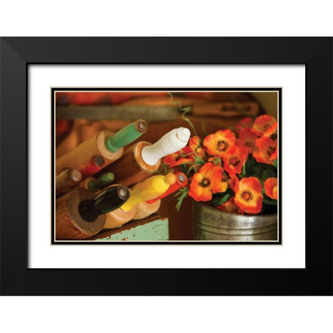 Rolling Pins I Black Modern Wood Framed Art Print with Double Matting by Clayton-Thompson, Philip