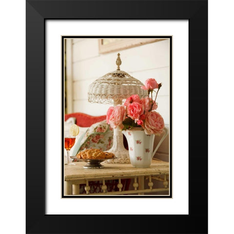 Summer Arrangement I Black Modern Wood Framed Art Print with Double Matting by Clayton-Thompson, Philip